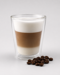 Cappuccino im Glas